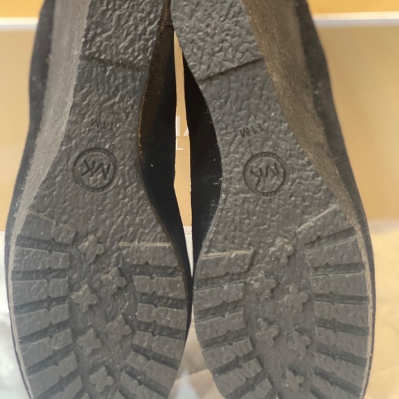 Michael Kors - Black Suede Wedge Loafers - Size 11 - Picture 3 of 3